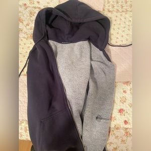 navy brandy melville zip up